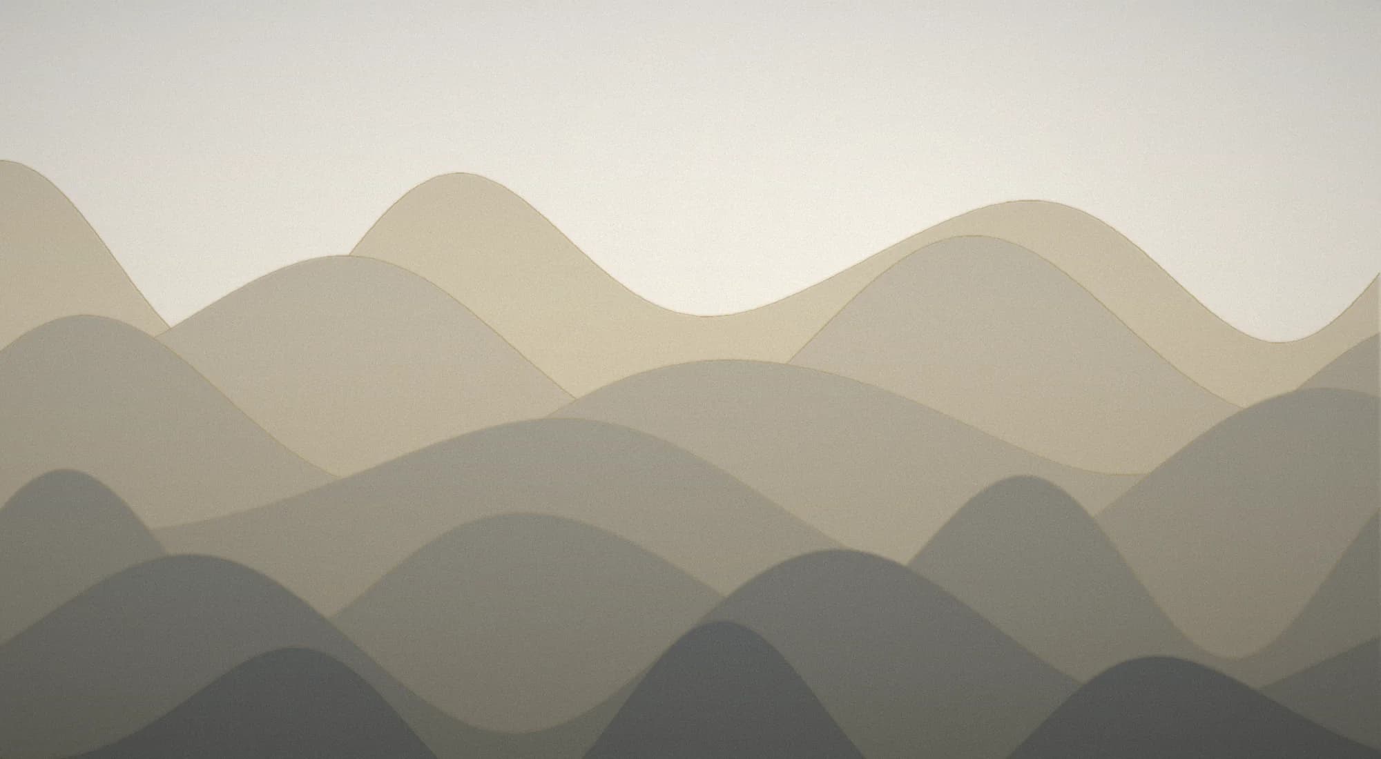 Layered ridges receding into haze, like a landscape built from plotted series.